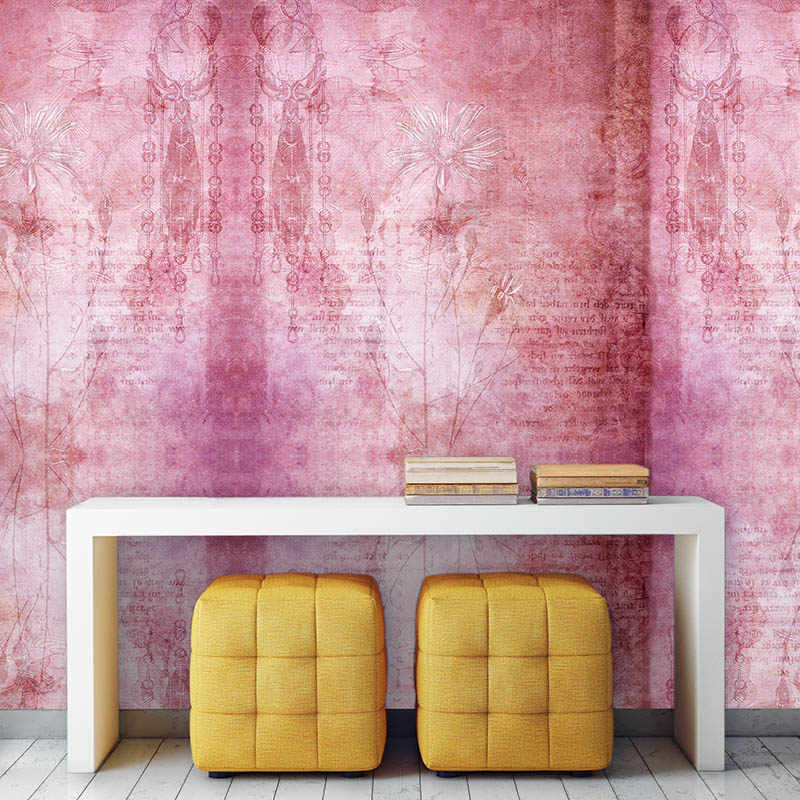 Pink Retro - Duvar Kağıdı