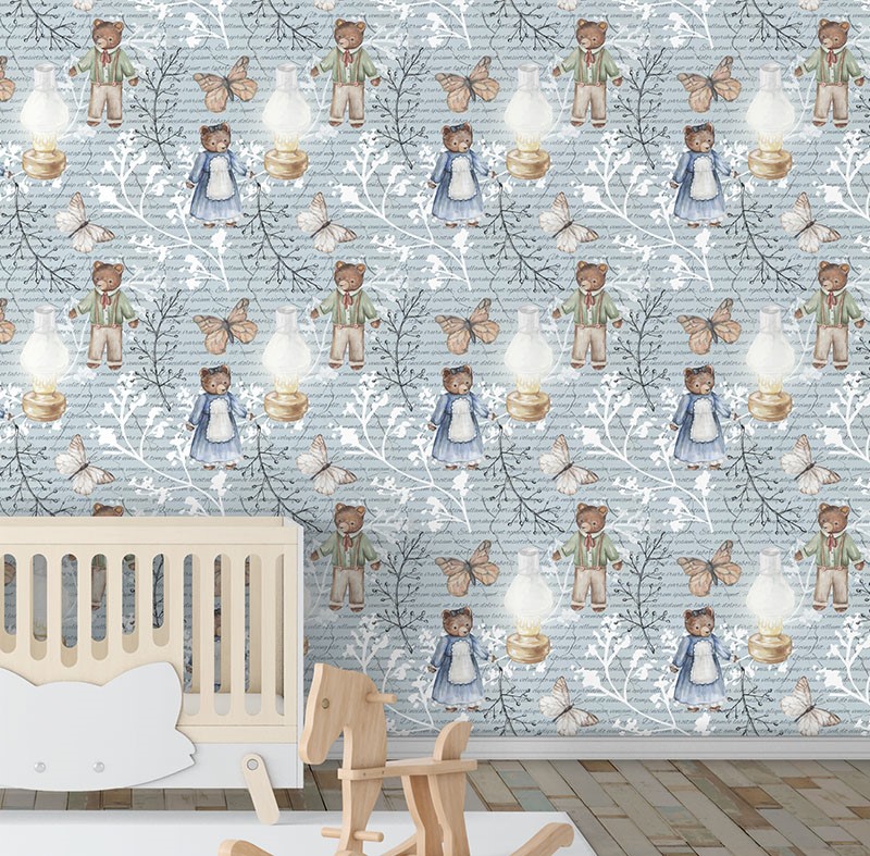 Sevimli Bebek Odası Duvar Kağıdı