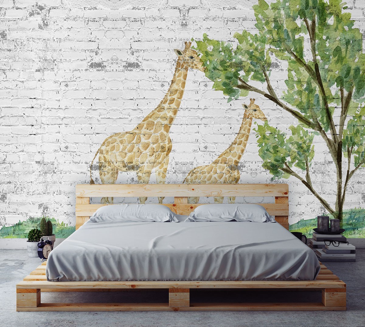 Zürafa Resimli Duvar Kağıdı