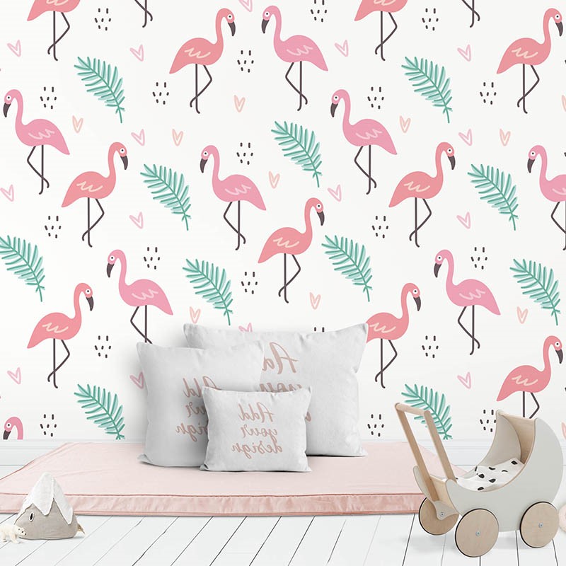 Flamingo Çocuk Odası Duvar Kağıdı
