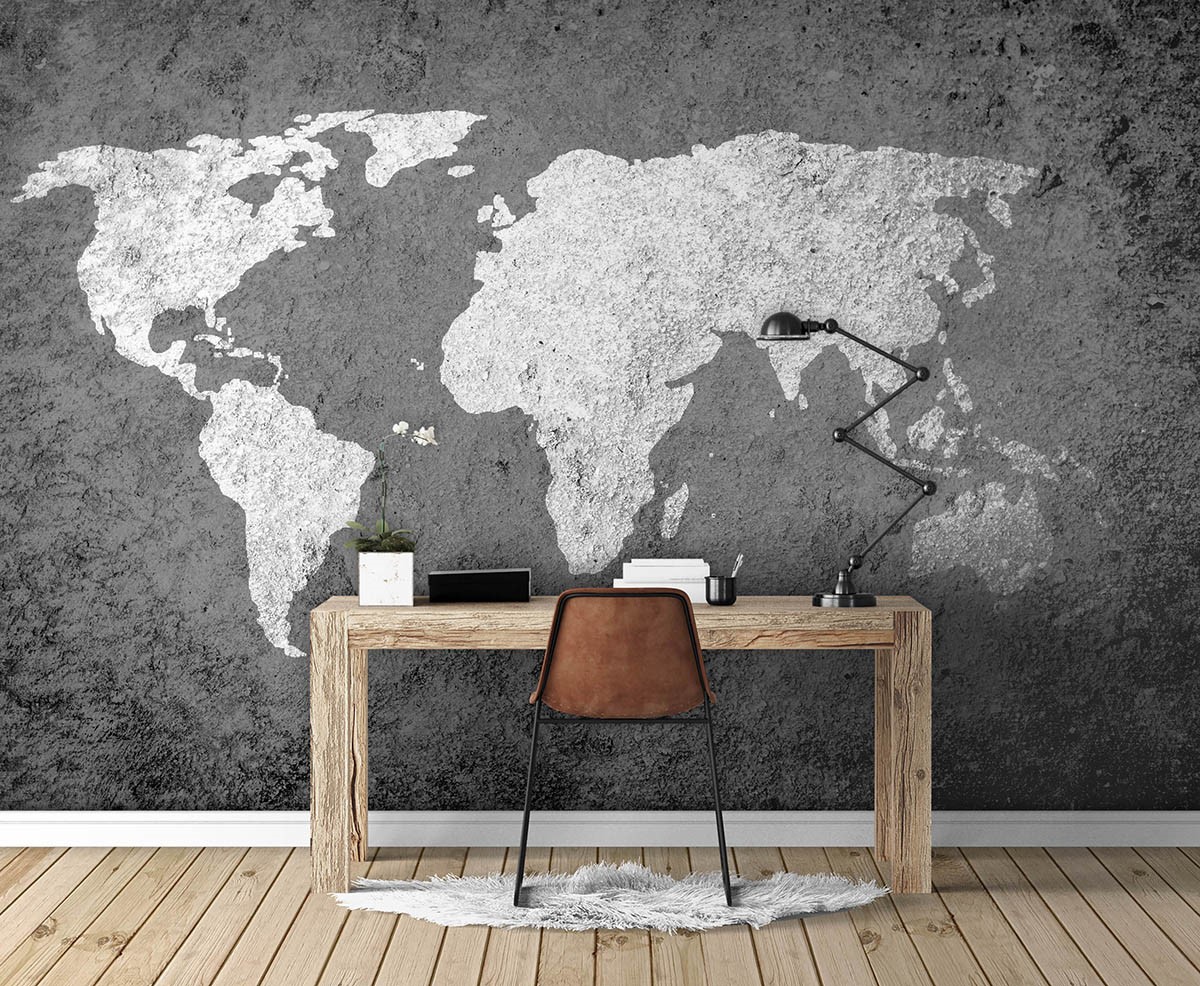Dünya Haritası Duvar Resmi