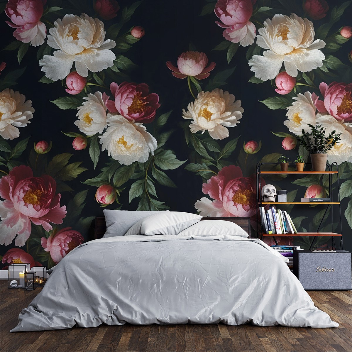 Çiçekli Yatak Odası Duvar Kağıdı